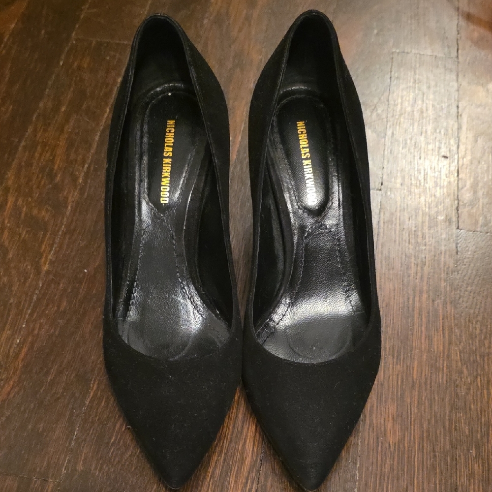 Nicholas Kirkwood Black Pointed Heels